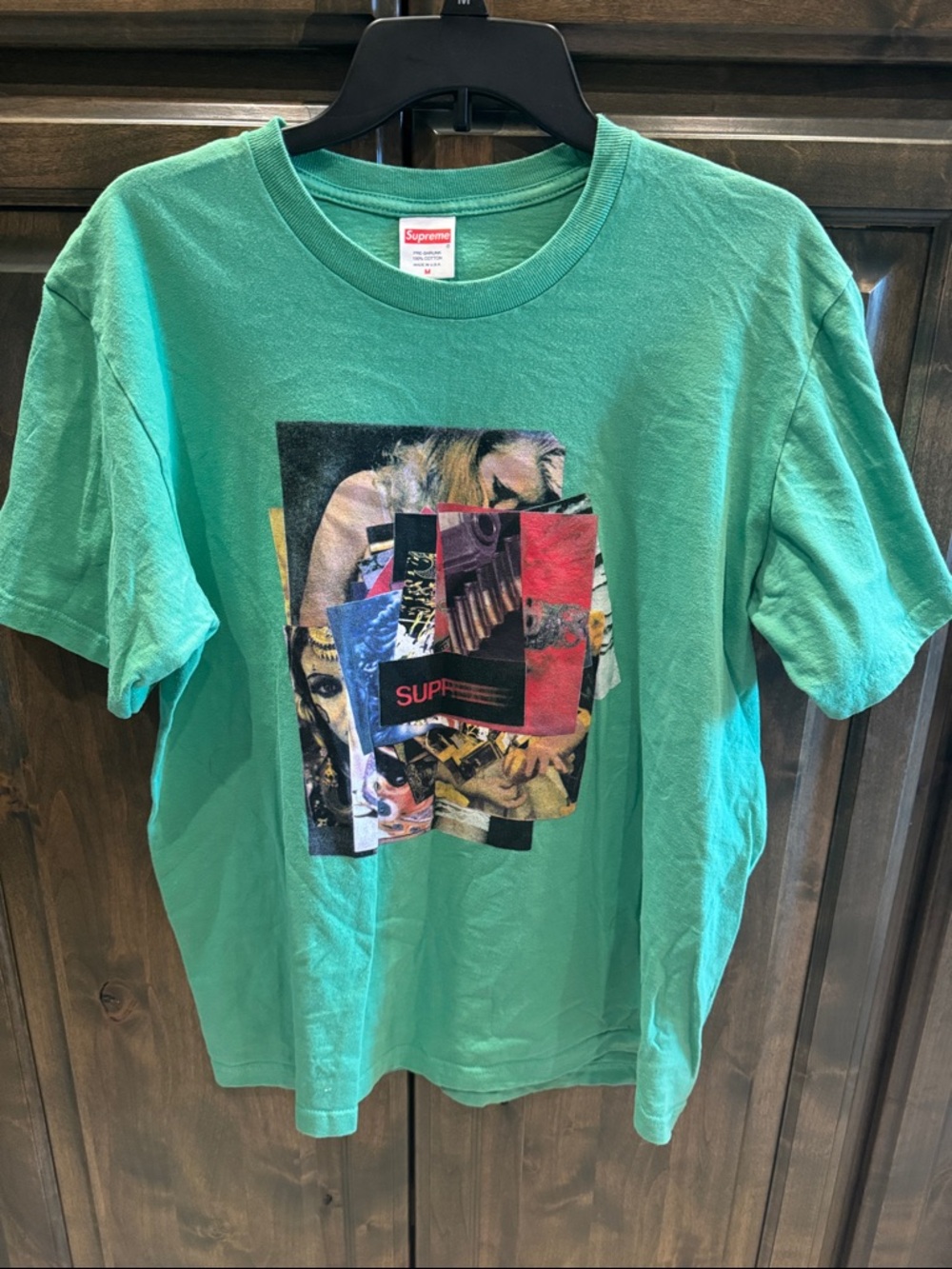 Supreme Stack Tee Green T-Shirt Men $119!